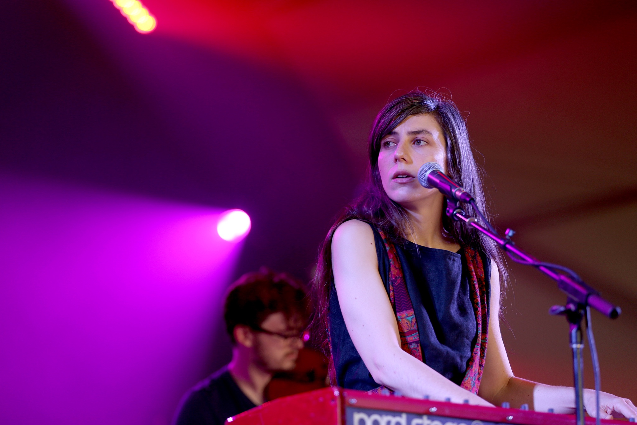 Julia Holter 8/28/16 @ Fuck Yeah Fest. Photo by Elli Papayanopolous for FYF Fest. Used With Permission By www.BlurredCulture.com.